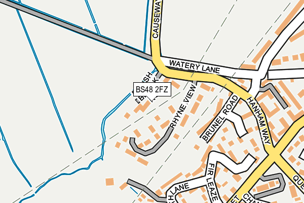 BS48 2FZ map - OS OpenMap – Local (Ordnance Survey)
