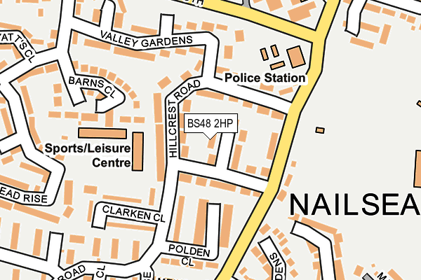 BS48 2HP map - OS OpenMap – Local (Ordnance Survey)