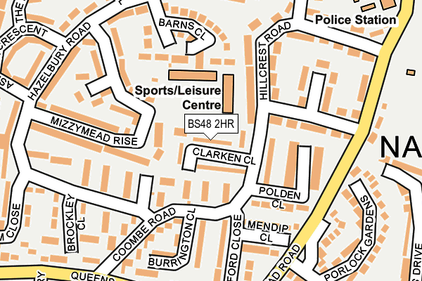 BS48 2HR map - OS OpenMap – Local (Ordnance Survey)