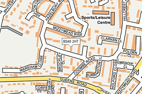 BS48 2HT map - OS OpenMap – Local (Ordnance Survey)