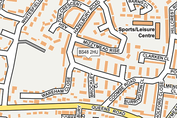 BS48 2HU map - OS OpenMap – Local (Ordnance Survey)