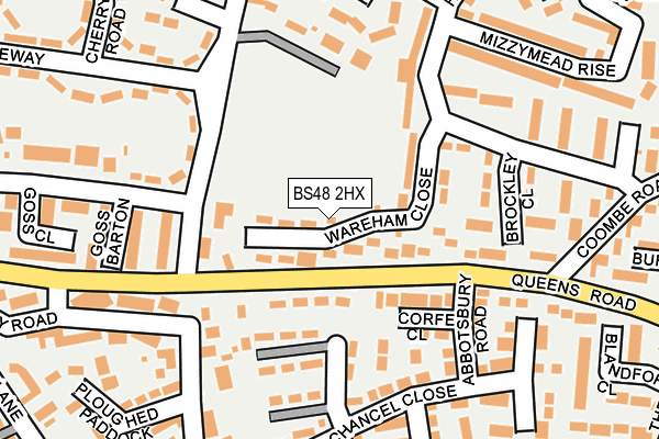 BS48 2HX map - OS OpenMap – Local (Ordnance Survey)