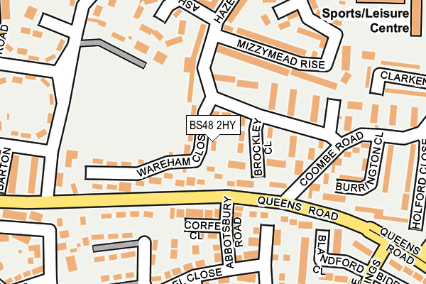 BS48 2HY map - OS OpenMap – Local (Ordnance Survey)