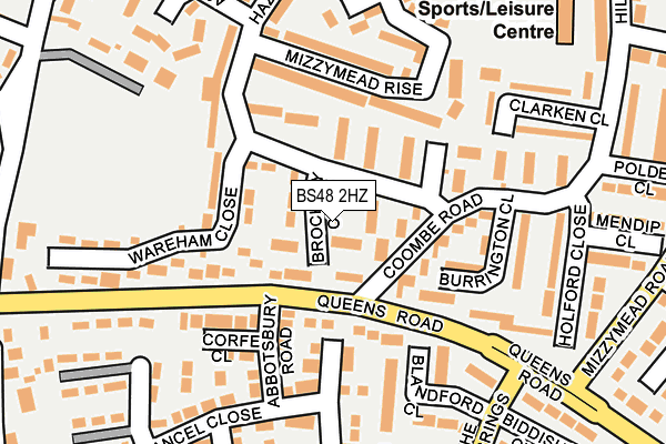 BS48 2HZ map - OS OpenMap – Local (Ordnance Survey)