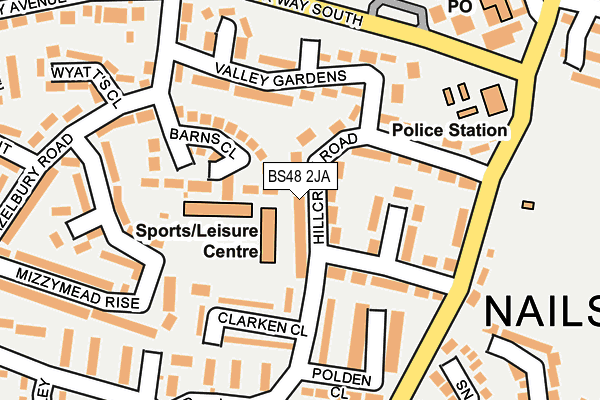 BS48 2JA map - OS OpenMap – Local (Ordnance Survey)