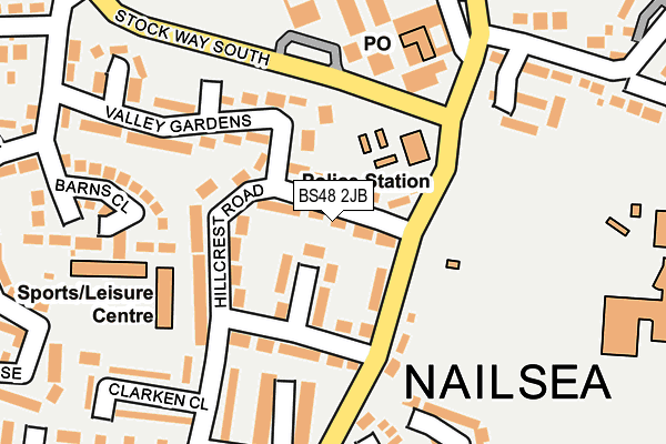 BS48 2JB map - OS OpenMap – Local (Ordnance Survey)