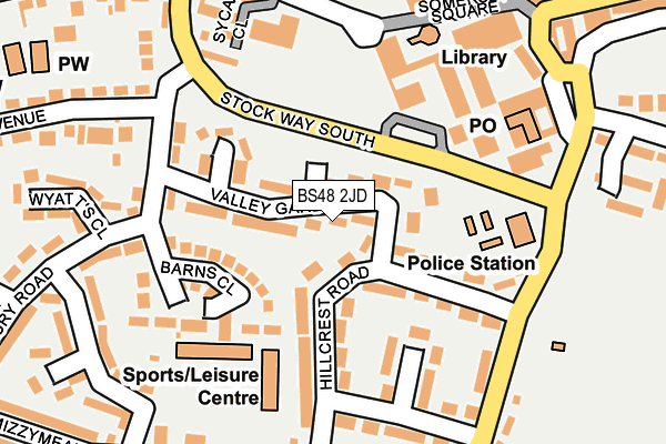 BS48 2JD map - OS OpenMap – Local (Ordnance Survey)