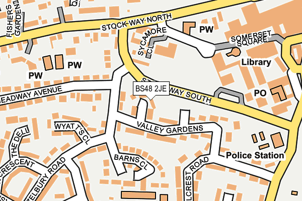 BS48 2JE map - OS OpenMap – Local (Ordnance Survey)
