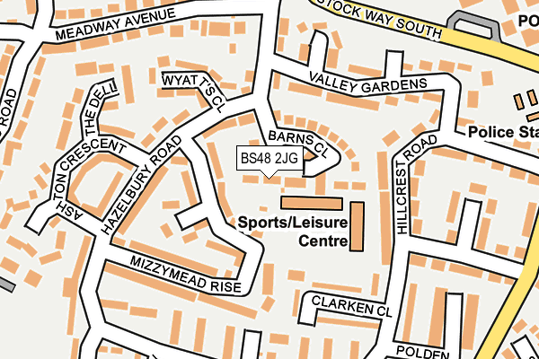 BS48 2JG map - OS OpenMap – Local (Ordnance Survey)