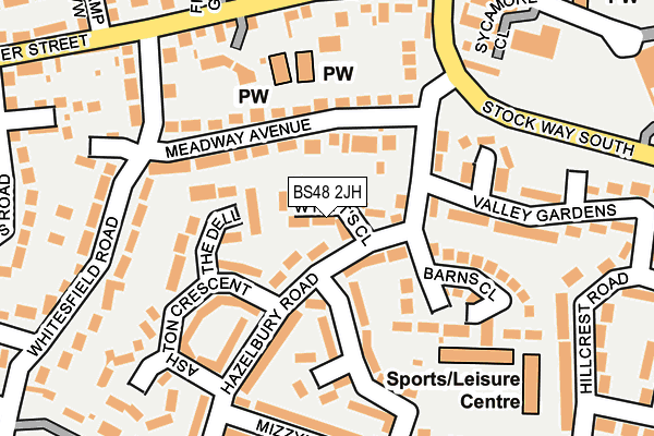 BS48 2JH map - OS OpenMap – Local (Ordnance Survey)