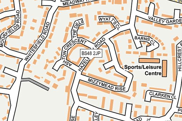 BS48 2JP map - OS OpenMap – Local (Ordnance Survey)