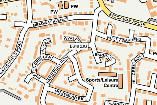 BS48 2JQ map - OS OpenMap – Local (Ordnance Survey)