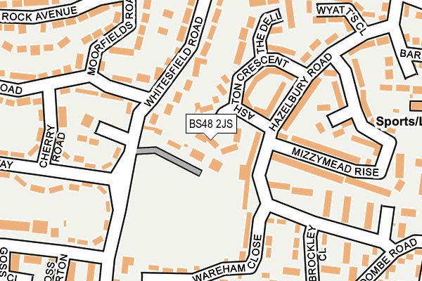 BS48 2JS map - OS OpenMap – Local (Ordnance Survey)
