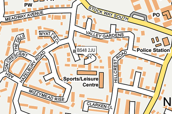 BS48 2JU map - OS OpenMap – Local (Ordnance Survey)