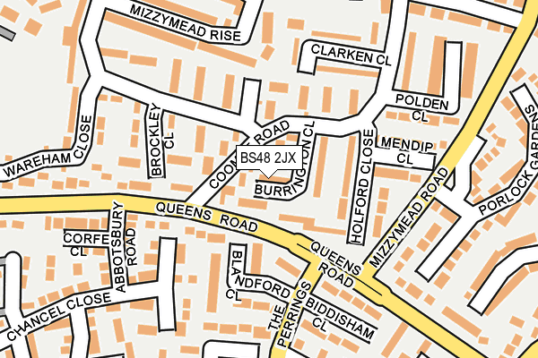 BS48 2JX map - OS OpenMap – Local (Ordnance Survey)