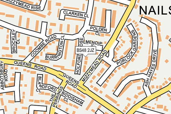 BS48 2JZ map - OS OpenMap – Local (Ordnance Survey)