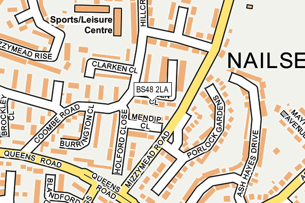 BS48 2LA map - OS OpenMap – Local (Ordnance Survey)