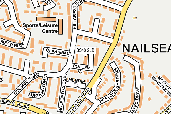 BS48 2LB map - OS OpenMap – Local (Ordnance Survey)