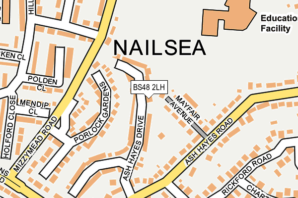 BS48 2LH map - OS OpenMap – Local (Ordnance Survey)