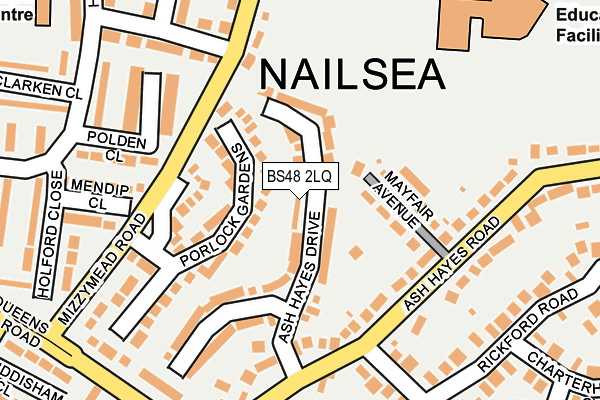 BS48 2LQ map - OS OpenMap – Local (Ordnance Survey)
