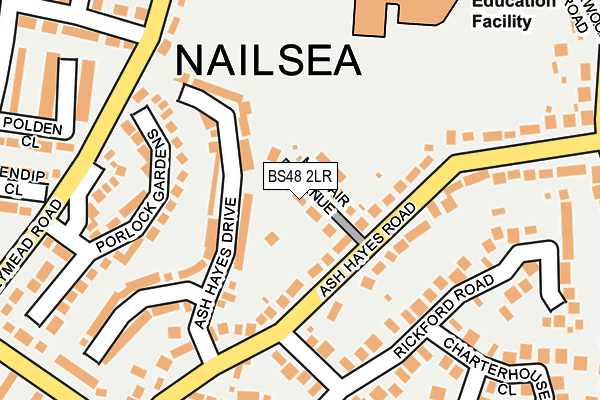BS48 2LR map - OS OpenMap – Local (Ordnance Survey)