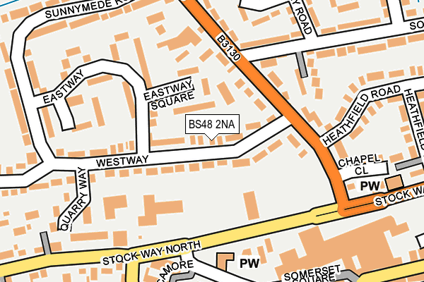BS48 2NA map - OS OpenMap – Local (Ordnance Survey)