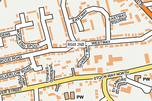 BS48 2NB map - OS OpenMap – Local (Ordnance Survey)