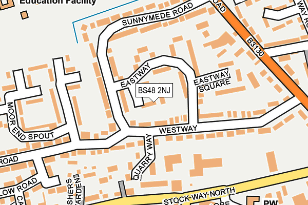 BS48 2NJ map - OS OpenMap – Local (Ordnance Survey)