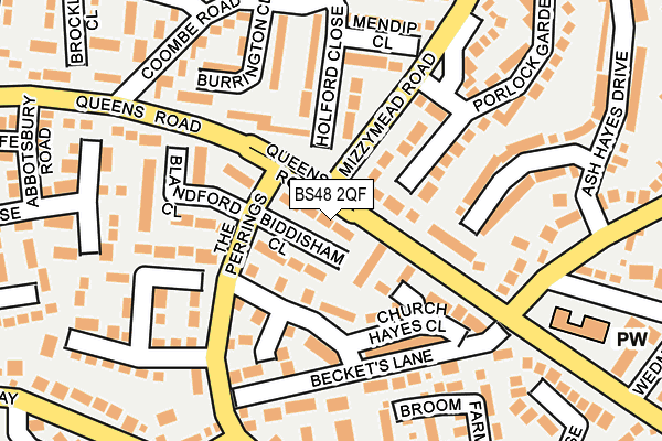 BS48 2QF map - OS OpenMap – Local (Ordnance Survey)