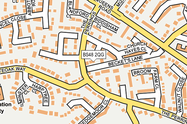 BS48 2QG map - OS OpenMap – Local (Ordnance Survey)