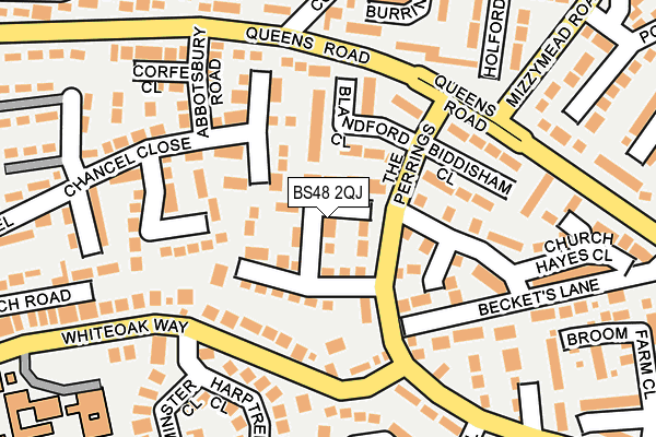 BS48 2QJ map - OS OpenMap – Local (Ordnance Survey)
