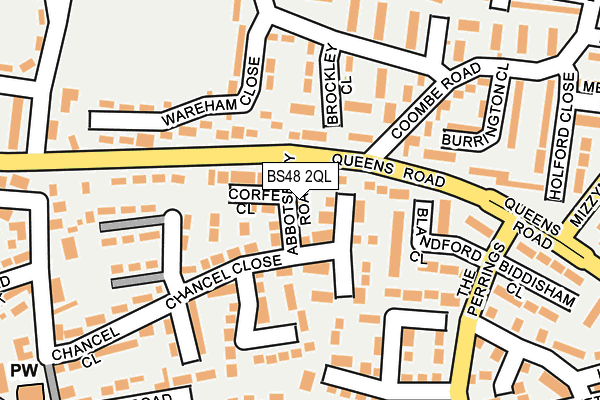 BS48 2QL map - OS OpenMap – Local (Ordnance Survey)