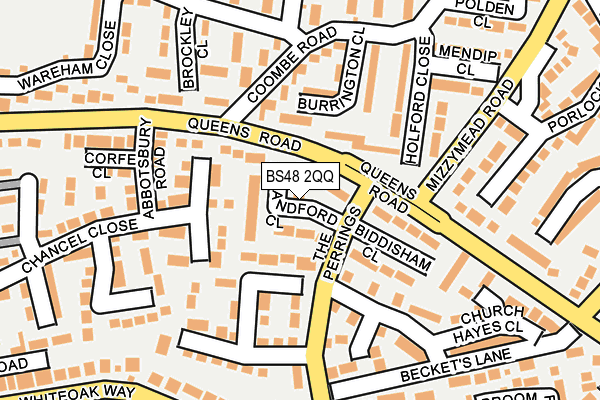 BS48 2QQ map - OS OpenMap – Local (Ordnance Survey)
