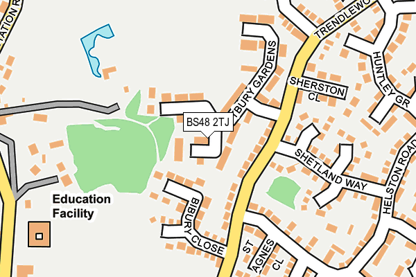 BS48 2TJ map - OS OpenMap – Local (Ordnance Survey)