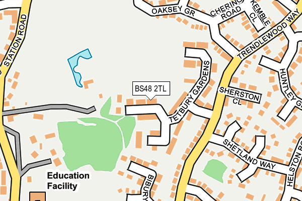 BS48 2TL map - OS OpenMap – Local (Ordnance Survey)