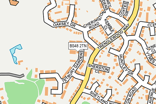 BS48 2TN map - OS OpenMap – Local (Ordnance Survey)