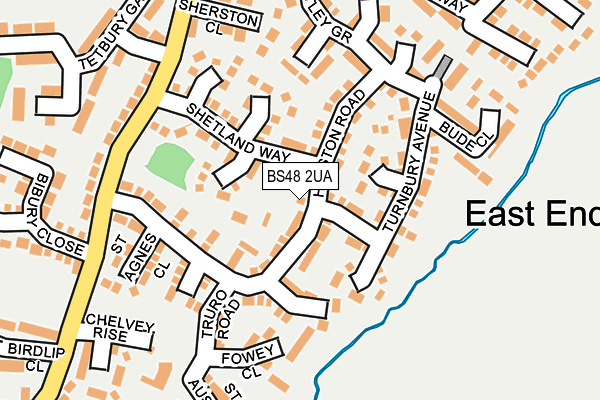 BS48 2UA map - OS OpenMap – Local (Ordnance Survey)