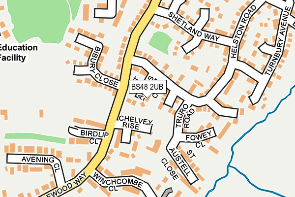 BS48 2UB map - OS OpenMap – Local (Ordnance Survey)
