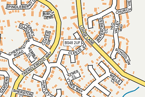 BS48 2UF map - OS OpenMap – Local (Ordnance Survey)