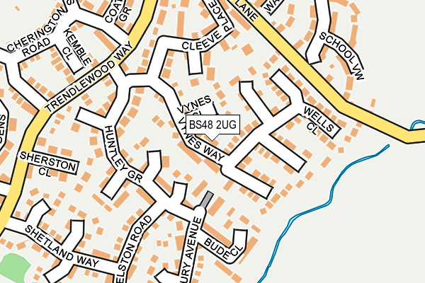 BS48 2UG map - OS OpenMap – Local (Ordnance Survey)