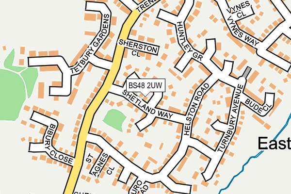 BS48 2UW map - OS OpenMap – Local (Ordnance Survey)