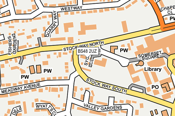 BS48 2UZ map - OS OpenMap – Local (Ordnance Survey)