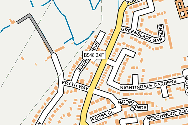BS48 2XF map - OS OpenMap – Local (Ordnance Survey)