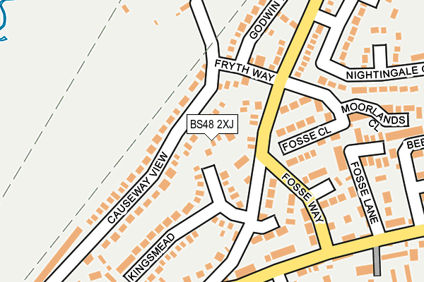 BS48 2XJ map - OS OpenMap – Local (Ordnance Survey)