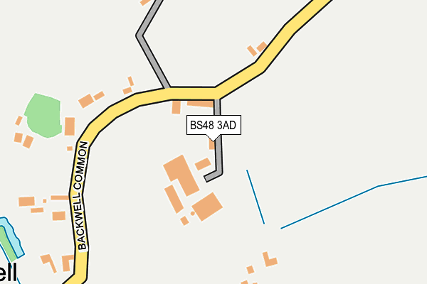 BS48 3AD map - OS OpenMap – Local (Ordnance Survey)