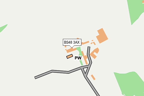 BS48 3AX map - OS OpenMap – Local (Ordnance Survey)