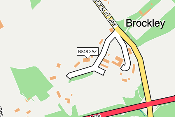 BS48 3AZ map - OS OpenMap – Local (Ordnance Survey)