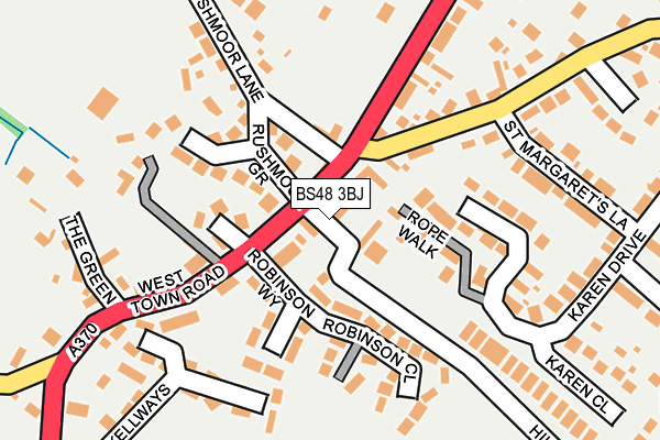 BS48 3BJ map - OS OpenMap – Local (Ordnance Survey)