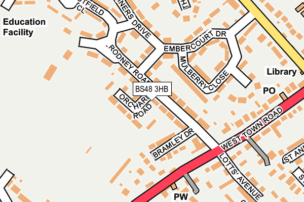 BS48 3HB map - OS OpenMap – Local (Ordnance Survey)