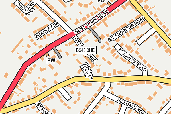 BS48 3HE map - OS OpenMap – Local (Ordnance Survey)